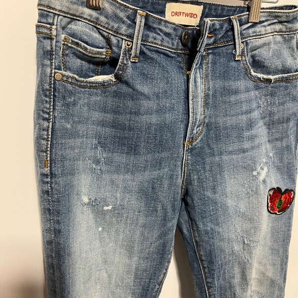Driftwood Joyce distressed jeans size 26 - Picture 1 of 3